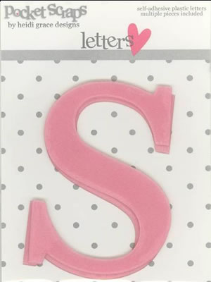 Heidi Grace - Loving You - Plastic Alpha Stickers s - 2/pk  (sold in 3's)